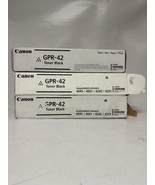 3 Open OEM Canon iR ADVANCE 4045,4051,4245,4251 GPR-42 Black Toners, 479... - $165.00