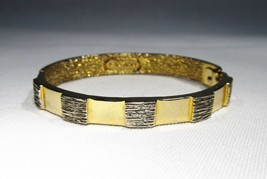 Estate Les Bernard Gold Tone Clamper Bracelet C1937 - £14.66 GBP