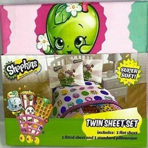 Shopkins Twin Sheet Set Girls Bedding NEW - £23.98 GBP