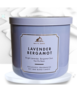 Bath &amp; Body Works White Barn 3-wick LAVENDER BERGAMOT Candle HTF US SELLER - €30,61 EUR