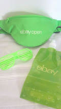 EBay Open Fanny Pack - Lime Green with Retro 80&#39;s Glasses &amp; Water Bottle - £27.96 GBP