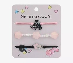 Studio Ghibli Spirited Away Soot Sprite Star Candy Sakura Bracelet Set Of 3 - £16.63 GBP