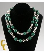 Authenticity Guarantee

Tiffany &amp; Co. Sterling Silver Malachite Beaded N... - $1,803.53