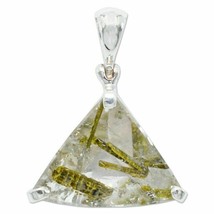 Epidote in Quartz Pendant Necklace by Stones Desire - $141.55
