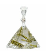 Epidote in Quartz Pendant Necklace by Stones Desire - $141.55