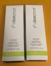Mary Kay ClearProof Deep Cleansing Charcoal Mask 4 Oz 094148 Lot of 2 New - £19.05 GBP