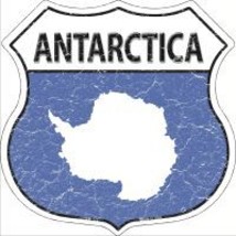 Antarctica Flag Highway Shield Novelty Metal Magnet HSM-172 - £11.95 GBP