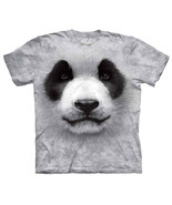 The Mountain Mens 100% Cotton Big Face Panda Realistic Graphic T-Shirt, ... - $545.62 MXN