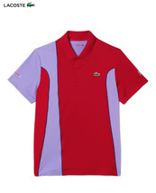 Lacoste Novak Djokovic Colorblock Polo Men&#39;s Tennis T-Shirts Top DH354353NWSY01 - £94.54 GBP
