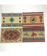 Southwestern Design Tapestry Jacquard Set of 4 Different Place mats  #X021 - $236.60 MXN