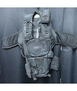 RAP4 Tactical Paintball Vest Black Zippered Front Adjustable - $336.12 MXN