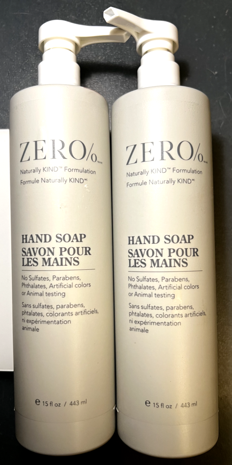 2X Gilchrist & Soames Zero% HAND SOAP Naturally Kind Formulation 15oz Each - £34.51 GBP