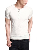 Match K|G Mens Cotton Tee Shirts Henley Shirts Fit White Size 38-40 - $194.12 MXN