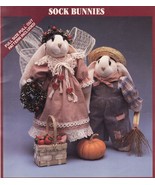 Vintage Sock Bunny Angel Farmer Girl Granny Dolls Sew Pattern Uncut - £10.93 GBP