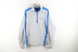 Vintage 70s Nike Mens XL Spell Out Distressed Pullover Anorak Jacket Gray USA - £54.49 GBP
