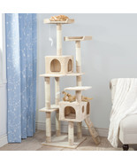 Petmaker 5.5 ft. Skyscraper Sleep &amp; Play Cat Tree - Beige - $242.86 CAD