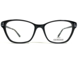 Altair Genesis Eyeglasses Frames G5055 001 BLACK Blue Cat Eye 53-16-135 - $55.97