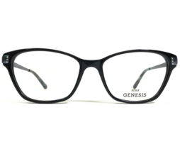 Altair Genesis Eyeglasses Frames G5055 001 BLACK Blue Cat Eye 53-16-135 - £44.02 GBP