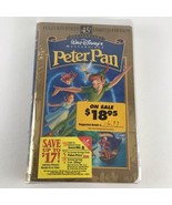 Walt Disney Masterpiece Peter Pan VHS Tape 45th Anniversary 1998 Vintage... - £39.06 GBP
