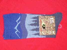 NEW ~ MOSSY OAK ~ CREW SOCKS ~ SIZE 10-13 ~ Tent Forest Design~ 1+ SHIP - $8.14