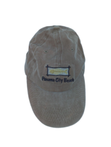 Vintage Panama City Beach Cap Fish Head Bone Tan Beach Surf Vacation Fishing Hat - £15.87 GBP