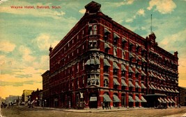 Vintage POSTCARD- The Wayne Hotel, Detroit, Michigan BK66 - £4.14 GBP