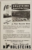 1951 Print Ad Holsteins Cows Breed of the Future Brattleboro,Vermont - £7.24 GBP