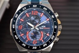 Montre pour homme Casio Edifice Toro Rosso EFR-564TR-2ADR cadran bleu en acie... - £83.73 GBP