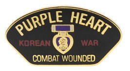 Purple Heart Kor EAN War Combat Wounded Military Pin - £12.61 GBP