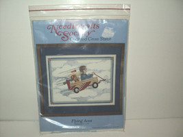 NEW Needlecrafts Society &quot;Flying Aces&quot; Counted Cross-Stitch Kit 11&quot; x 14&quot; - £9.21 GBP