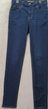 Levi&#39;s 720 Jeans Women Size 26 Dark Blue Denim Pocket High Rise Super Skinny Leg - £18.13 GBP