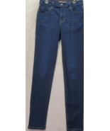 Levi&#39;s 720 Jeans Women Size 26 Dark Blue Denim Pocket High Rise Super Sk... - £18.13 GBP