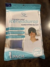Migraine Relief Cap Ice Head Wrap Hat Hot/Cold Gel Pack W Face &amp; Eye Mas... - $21.76