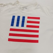 The North Face T-Shirt Men's Large White USA Flag Long Sleeve Crew Neck Cotton image 8