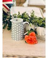 Krasilnikoff Happy Porcelain Grey Spotty Jug, - $855.91 MXN