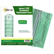 oGrow 19.3 x 27.2 x 78.7-Inch 5-Tier Greenhouse Replacement Cover  - $113.00