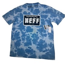 NEW Neff Speedy Blue Clouds Tie Dye Short Sleeve T-Shirt Men&#39;s Size Size M - $13.85