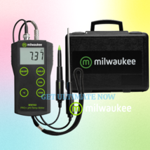 Milwaukee MW102-FOOD PRO+ 2-in-1 pH &amp; Temperature Meter for Food with Ha... - $304.92
