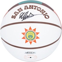 Victor Wembanyama Autographed Spurs 2023-24 City Edition Basketball Fanatics - £499.99 GBP