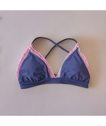 New Xhilaration Purple Crochet Trim String Triangle Padded Bikini Swim T... - $11.87