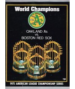 1975 ALCS Championship Program Boston Red Sox @ Oakland Athletics - €57,67 EUR