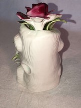 Royal Stafford Roses in a Stump Vase Bone China Flowers England Staffordshire - £19.63 GBP