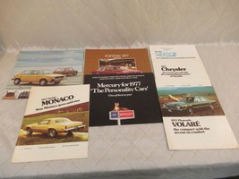 1977 Car Sales Brochures Volkswagen Chrysler Plymouth Dodge Vintage Automotive - $45.46