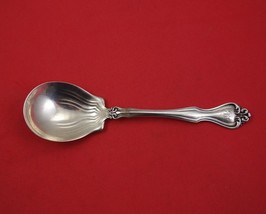 Hampton by Wallace Sterling Silver Preserve Spoon 7 1/8&quot; Serving Heirloom - £100.46 GBP