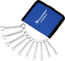 10-Piece Mini Combination Wrench Set | 4-11mm Open &amp; Box End | High Carb... - $16.78