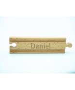 Personalised Birthday Gift for Daniel, Wooden Train Track Engraved with ... - £8.04 GBP