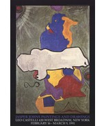 JASPER JOHNS Green Angel 39&quot; x 26&quot; Poster 1990 Pop Art Multicolor, Blue,... - $136.62