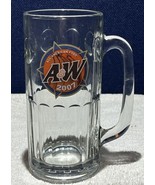 7&quot; Tall A&amp;W Root Beer Mug Heavy Glass 2007 All American Food Star Logo - $9.90