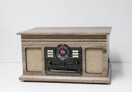 Victrola VTA-200B 6-in-1 Bluetooth Turntable - Farmhouse Oatmeal image 2