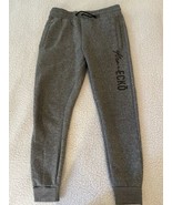 Men’s Joggers Marc Ecko Cut &amp; Sew Size Medium Marbled Black Gray Fleece ... - $388.17 MXN